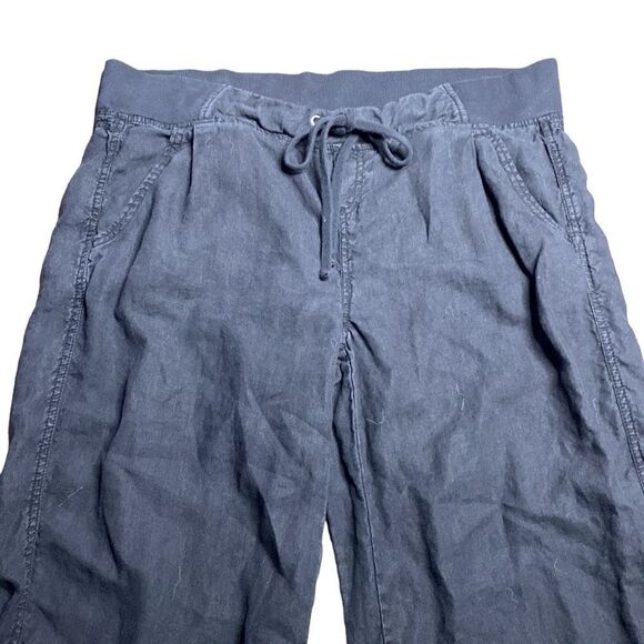 ATHLETA Black Linen Reverie Drawstring Waist Pull-On Pants - Picture 8 of 11